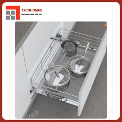 Giá xoong nồi inox 304 nan tròn EG30490B – Eurogold