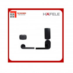 Khóa khách sạn PL100 tay D màu đen mờ mở trái HÄFELE 912.20.110