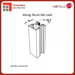 KHUNG BÊN 3M PHỤ KIỆN CỬA TRƯỢT ĐI HAFELE 403.75.331