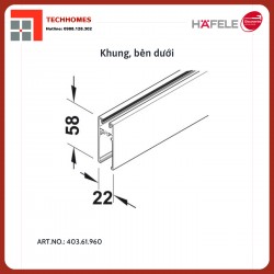 KHUNG DƯỚI 6000MM PHỤ KIỆN CỬA TRƯỢT ĐI 403.61.960