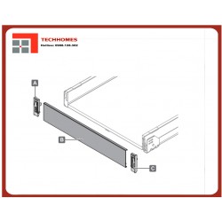 Mặt cánh cho hộc kéo âm Hafele Xám 513.73.371