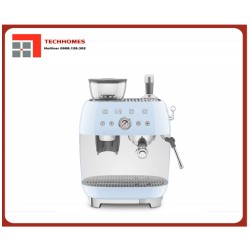Máy pha cà phê có tích hợp máy xay Smeg 50's Style EGF03CR, Xanh Dương Pastel