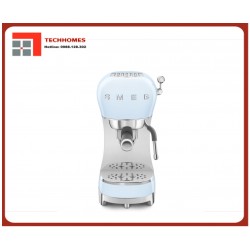 Máy pha cà phê Smeg 50's Style ECF02PB, vòi đánh sữa tích hợp, màu xanh dương pastel