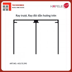 RAY ĐÔI DẪN HƯỚNG TRÊN 6M MÀU ĐEN, PHỤ KIỆN CỬA TRƯỢT ĐI SLIDO ALUFLEX 80 HAFELE 403.75.390