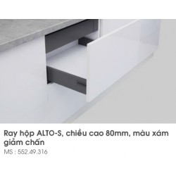 Ray Hộp Alto-S H80mm Giảm Chấn Hafele 552.49.316
