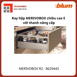 Ray hộp MERIVOBOX R2 chiều cao E 192mm, 8629443, Xám nhạt