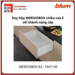 Ray hộp MERIVOBOX R3 chiều cao E 192 với thành nâng cấp 1641145, Trắng