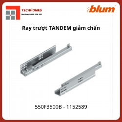 Ray trượt Blum TANDEM 550F3500B 1152589 mở 3/4, ray 30kg