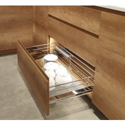 Rổ đựng xoong nồi 3 sides, gắn với cửa tủ 600mm, 7809124