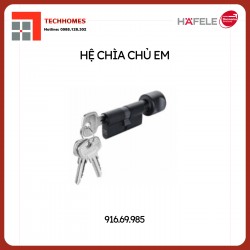 Ruột khoá 1 đầu chìa 1 đầu vặn chìa chủ EM Hafele 916.69.985