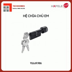 Ruột khoá 1 đầu chìa 1 đầu vặn chìa chủ EM Hafele 916.69.986