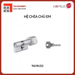 Ruột khoá 1 đầu chìa 1 đầu vặn chìa chủ EM Hafele 916.96.312