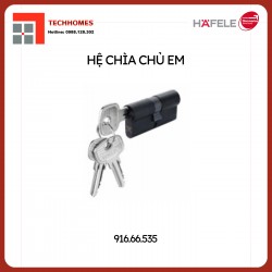 Ruột khoá 2 đầu chìa chìa chủ EM Hafele 916.66.535