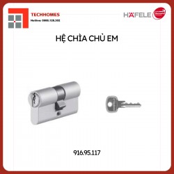 Ruột khoá 2 đầu chìa, chìa chủ EM Hafele 916.95.117