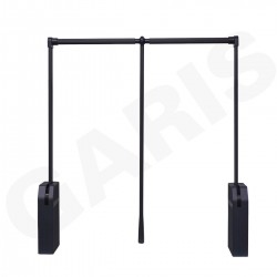 Suốt nâng hạ treo quần áo cơ, màu xám xanh GW34E