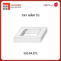 Tay nắm tủ Hafele Chrome bóng 40x24mm 110.34.271