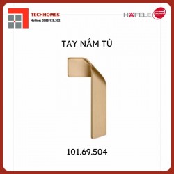 Tay nắm tủ  Hafele màu vàng 101.69.504 chính hãng