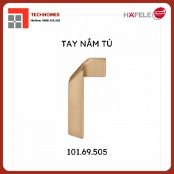Tay nắm tủ Hafele màu vàng 101.69.505 chính hãng