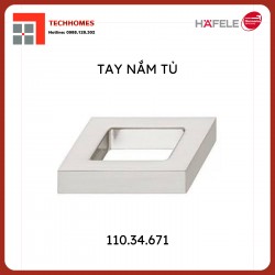 Tay nắm tủ Hafele Nicken mờ 40x24mm 110.34.671