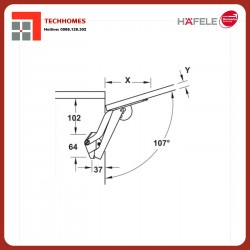 Tay nâng Free Space 1.11, Loại F, Đen 49305924