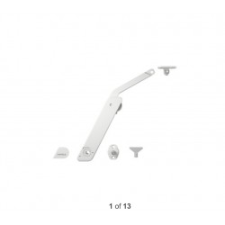 Tay nâng, Häfele Free flap H 1.5 – phiên bản hoàn toàn bằng nhựa, bộ 1 chiếc dành cho ứng dụng một mặt, 372.39.820