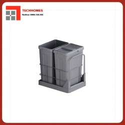 THÙNG RÁC ĐÔI CỠ LỚN LẮP ÂM TỦ CÁNH KÉO XW.D40M1