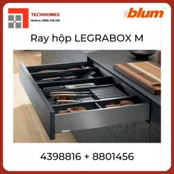 Trọn bộ ray hộp LEGRABOX M - Blum 40kg xám