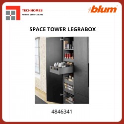 Tủ đồ khô Blum SPACE TOWER LEGRABOX 4846341 inox, rộng  601 - 1.200mm