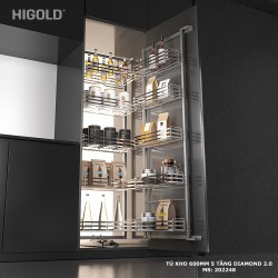 TỦ ĐỒ KHÔ HIGOLD DIAMOND 2.0 600MM 5 TẦNG 202248