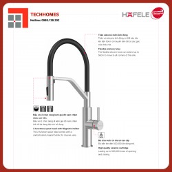 VÒI BẾP HÄFELE HT26-SH1F485-BRUSH 570.85.001