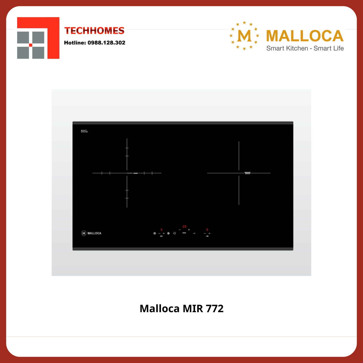 Bếp điện từ 2 vùng nấu Malloca MIR 772 - Malloca MIR 772