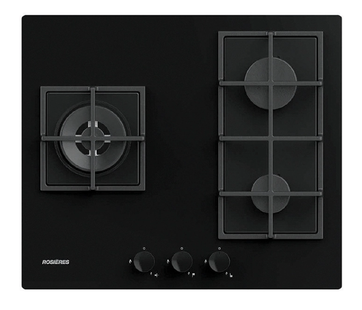 Bếp gas âm 3 vùng nấu RVG63B4MBB/1 - RVG63B4MBB/1