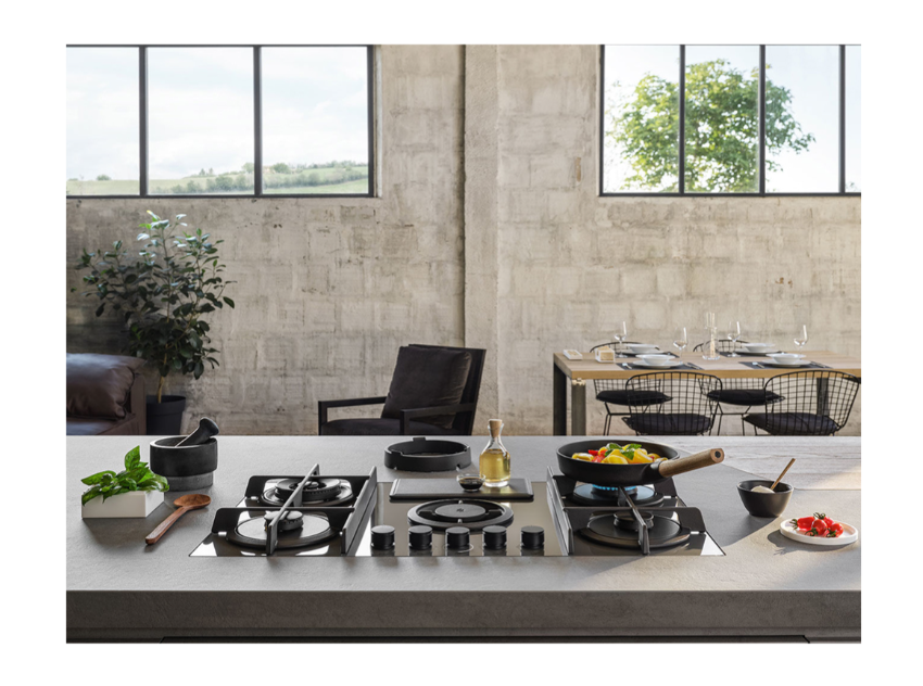 Bếp gas kết hợp hút mùi ELICA NikolaTesla FLAME - FLAME BL/A/88