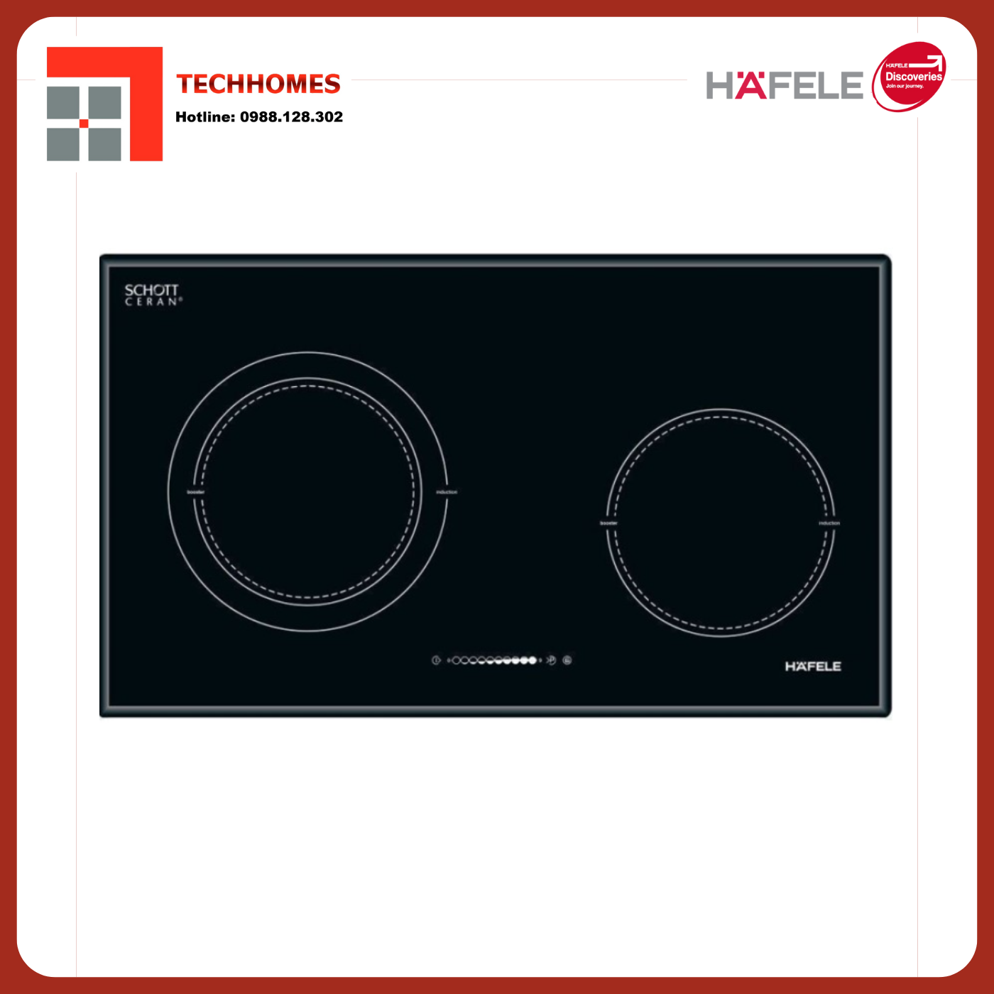 Bếp từ 2 vùng nấu Hafele HC-I772A 536.01.695 - 536.01.695