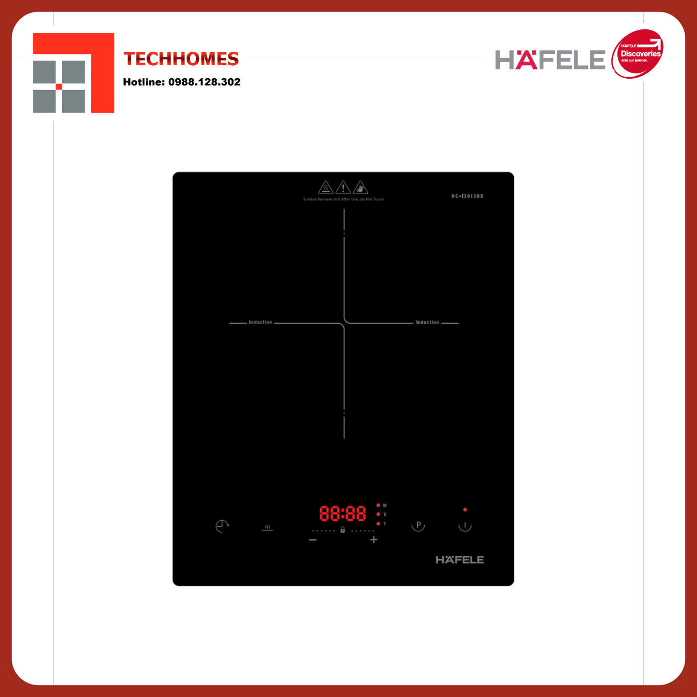 BẾP TỪ ĐƠN HAFELE HC-I3013BB 536.61.810 - 536.61.810