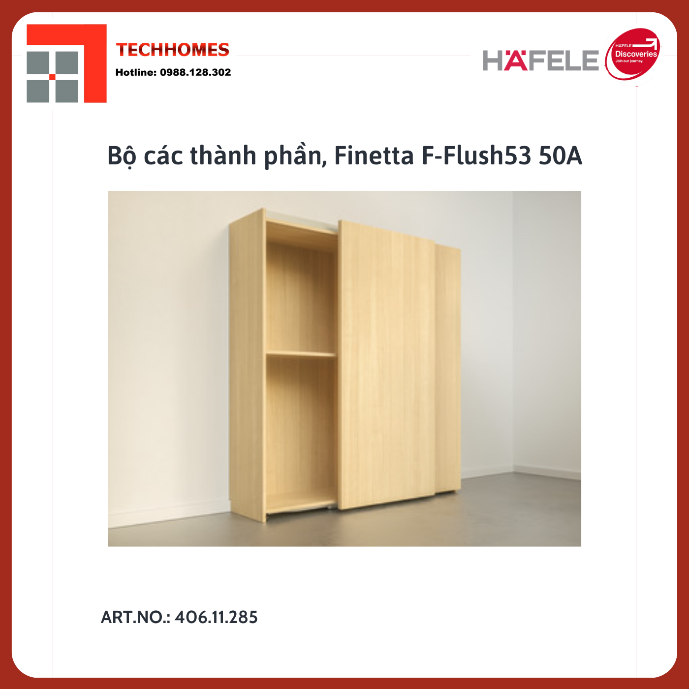 Bộ các thành phần, Finetta F-Flush53 50A chính hãng - 406.11.285