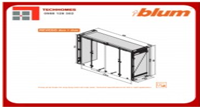 Bộ ray trượt REVEGO duo, NL=450 mm, bên phải 2059638 802P450D.R3 - 2059638