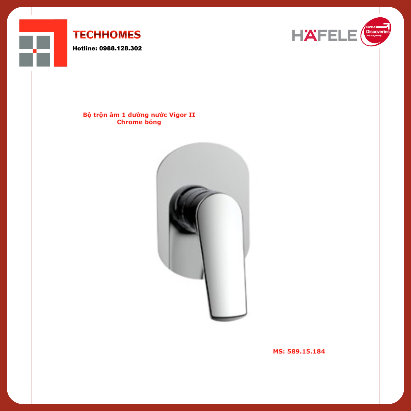 BỘ TRỘN ÂM HAFELE VIGOR II 589.15.184 - 589.15.184
