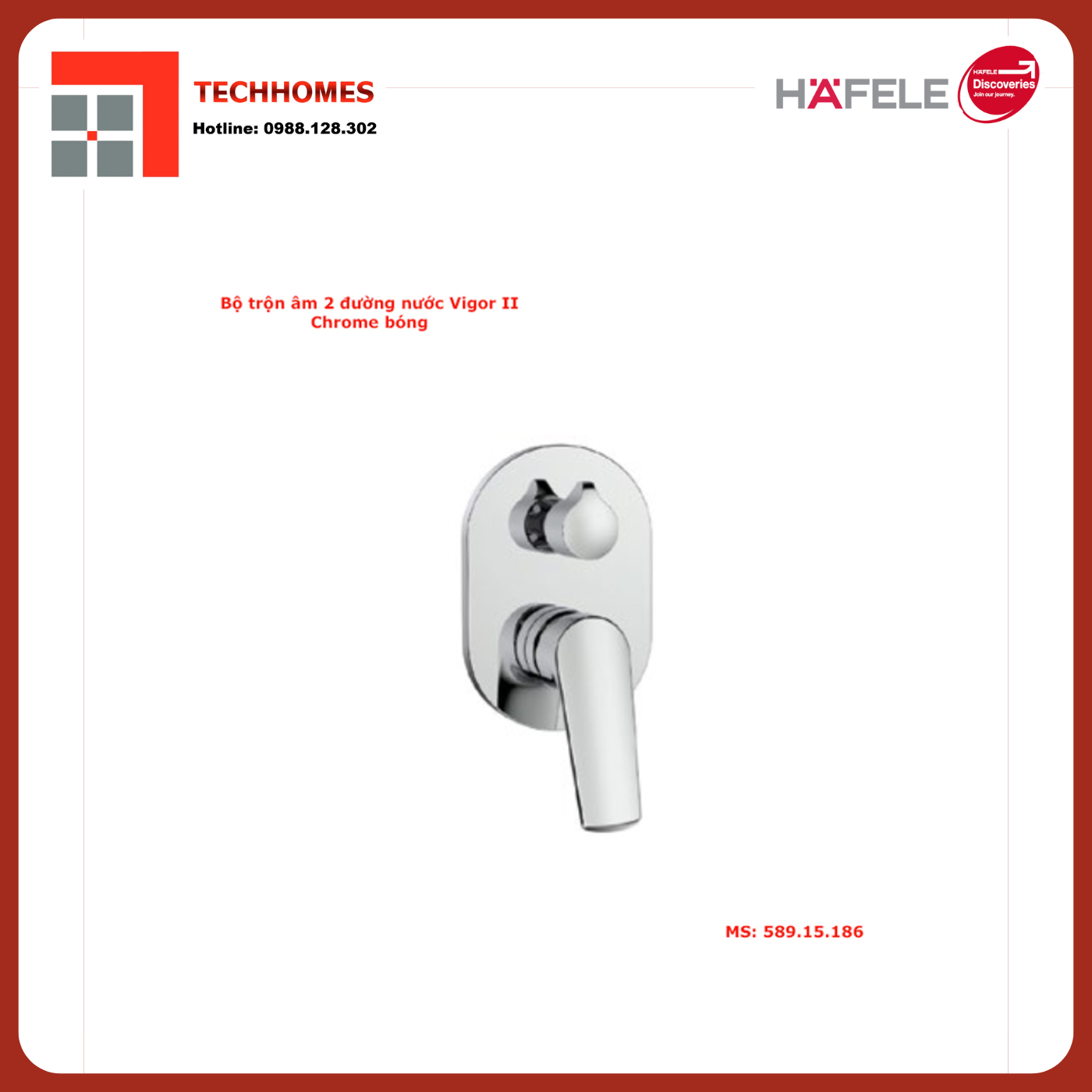 BỘ TRỘN ÂM HAFELE VIGOR II 589.15.186 - 589.15.186
