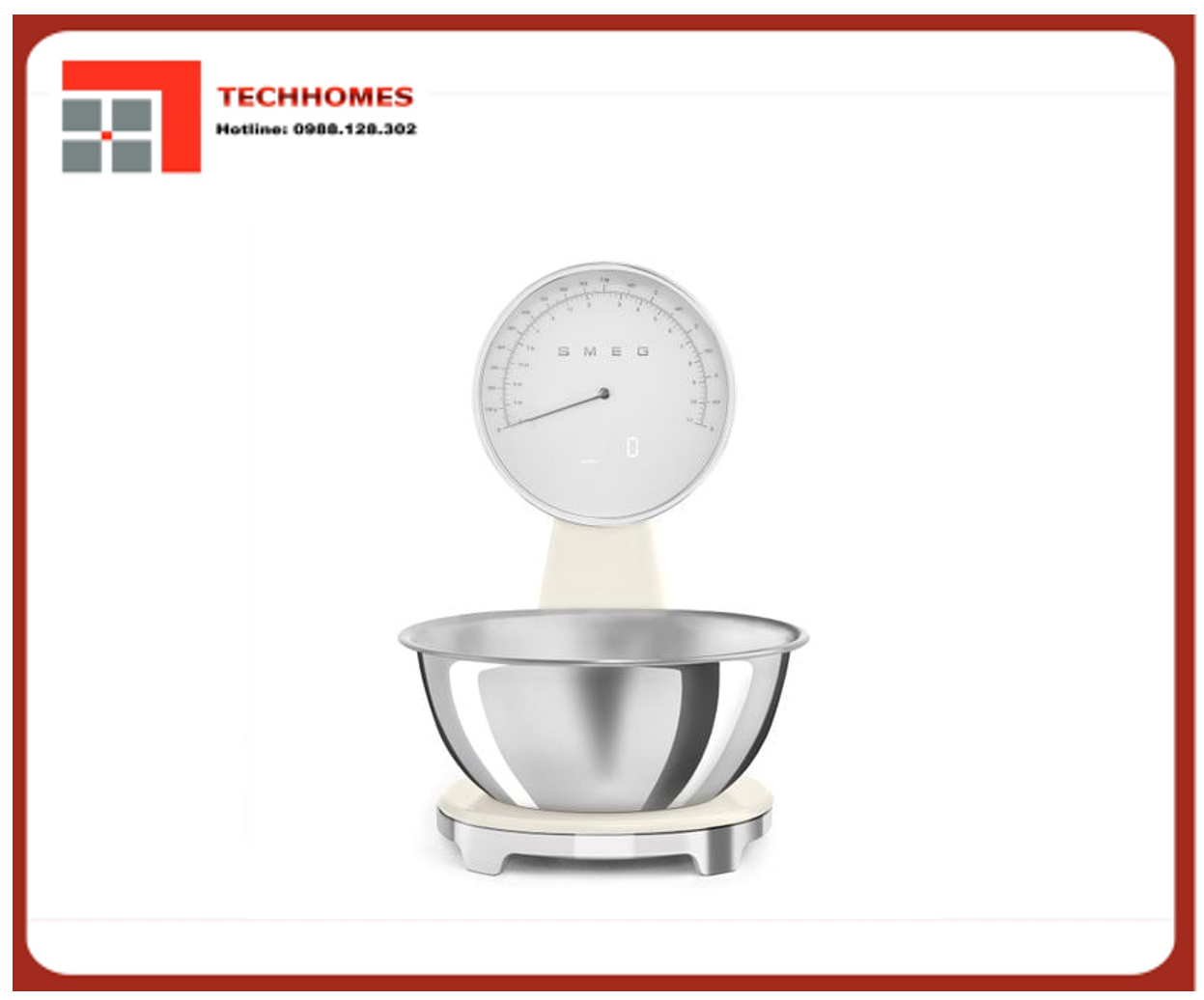Cân nhà bếp analog Smeg 50's Retro Style Kem - KSF01CRWW