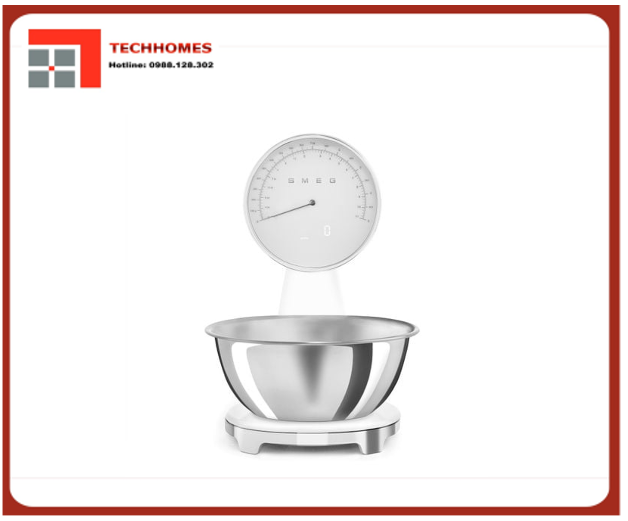 Cân nhà bếp analog Smeg 50's Retro Style Trắng - KSF01WHWW