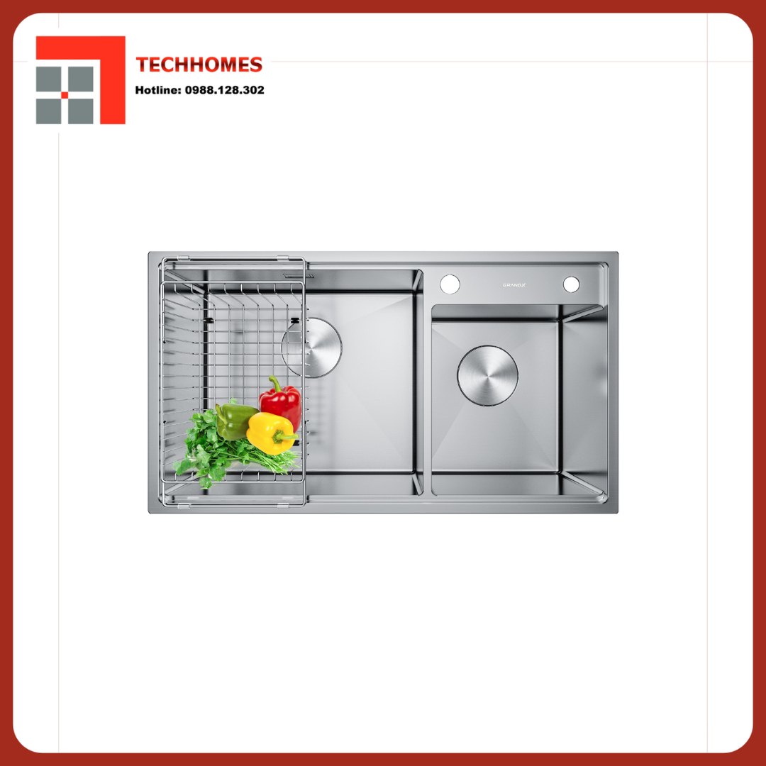 CHẬU RỬA BÁT GX8648DS SMOOTH - GX8648DS SMOOTH