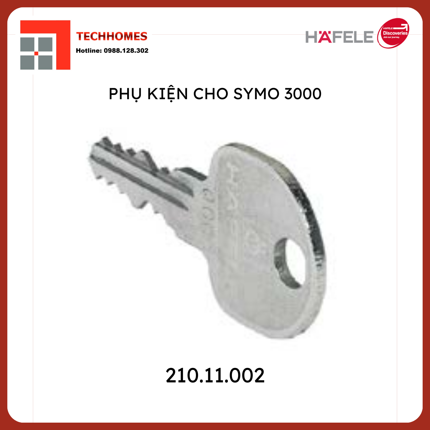 Chìa khoá MK2 Hafele 210.11.002 - 210.11.002