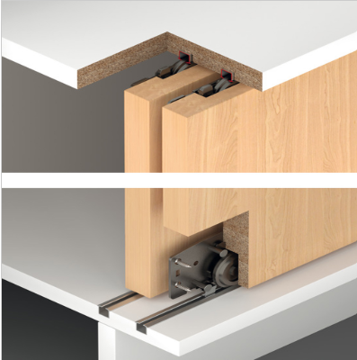 CỬA TRƯỢT TỦ HAFELE SLIDO F-LINE18 50A 401.30.016 - 401.30.016
