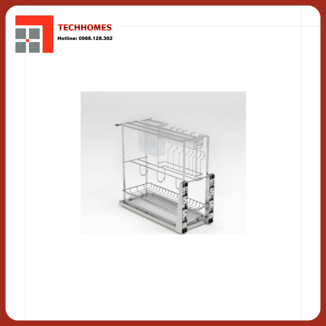 GIÁ DAO THỚT INOX NAN VUÔNG, RAY GIẢM CHẤN - HỆ DẪN HƯỚNG CHỐNG RUNG ERV5420VX - ERV5420VX