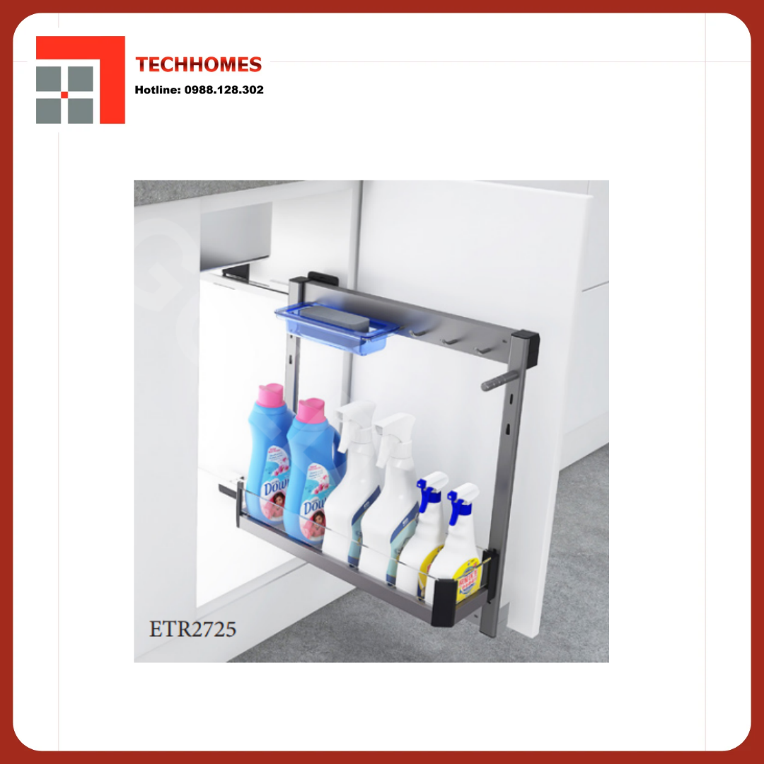 GIÁ ĐỰNG CHAI LỌ TẨY RỬA ĐÁY ĐẶC ETR2725 - ETR2725