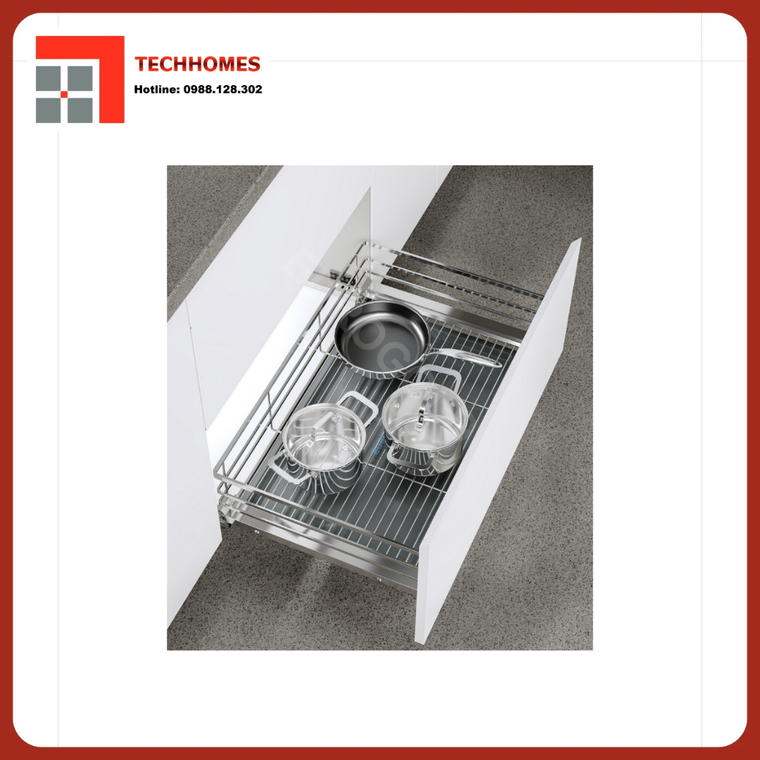 GIÁ XOONG NỒI NAN DẸT INOX MỜ CAO CẤP, GẮN CÁNH ÂM TỦ EPD6260VX - EPD6260VX