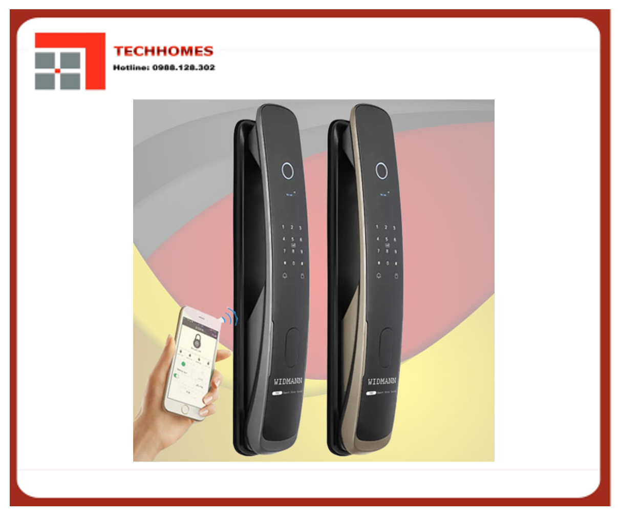 Khóa điện tử Widmann P80 (Vân tay-Thẻ từ-Mã số-Wifi) - Widmann P80