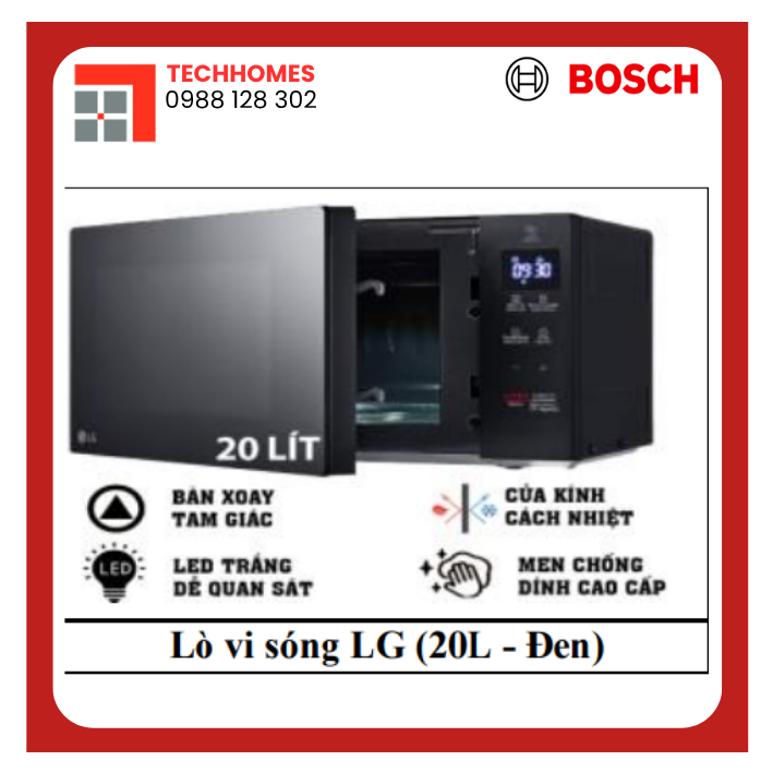 Lò vi sóng LG (20L - Đen) - MS2032GAS - MS3032JAS
