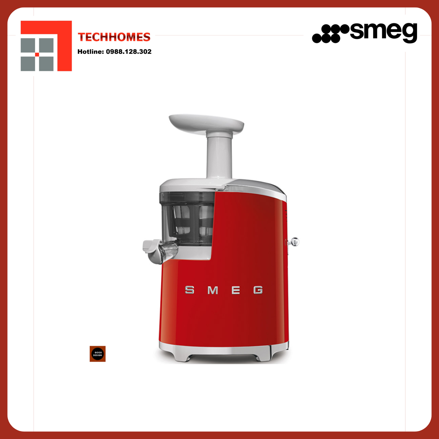 MÁY ÉP CHẬM SMEG SJF01RDEU 50’S STYLE - SJF01RDEU